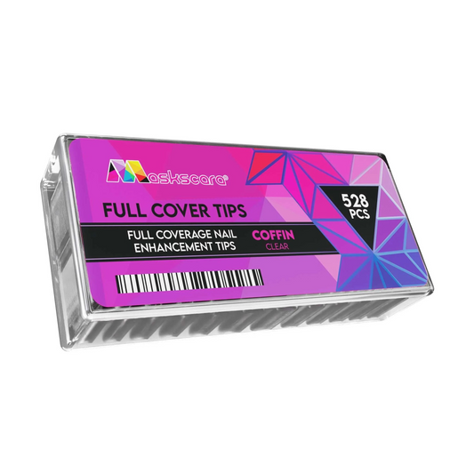 Coffin Full Cover Tips 504’s- Clear