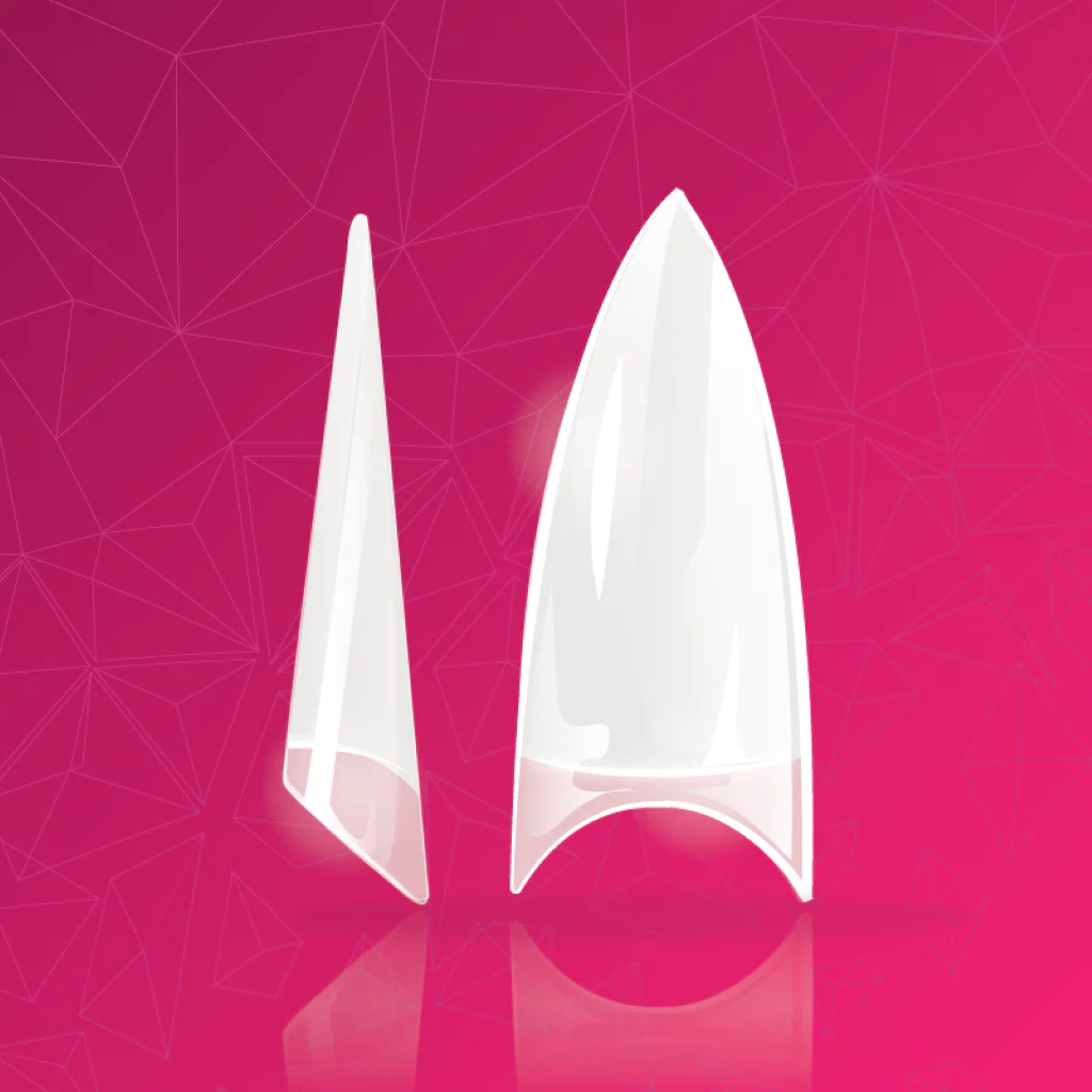 Natural Stiletto -Cut Out Tips