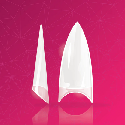 Natural Stiletto -Cut Out Tips