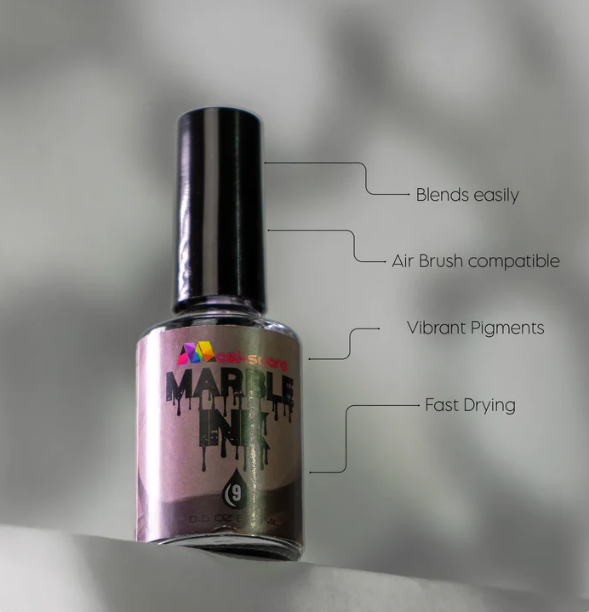 Grey Black #09 -Marble Ink 15ml