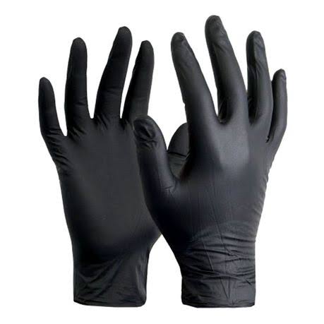 Nitrile Gloves Black Medium 20’s