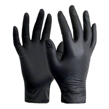 Nitrile Gloves Black Medium 20’s
